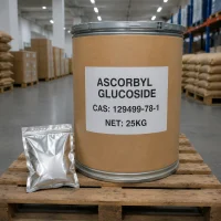 ascorbyl-glucoside-25kg-fiber-drum-aluminum-foil-sample-bulk-stock Ascorbyl glucoside CAS 129499-78-1 in 25kg fiber drum with foil sample pouch, bulk anti-aging cosmetic raw material stock