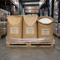 1-6-hexanediol-hdo-25kg-kraft-bags-pallet Bulk 1,6-Hexanediol (HDO) CAS 629-11-8 in 25kg kraft paper bags on pallet, open bag showing white granules
