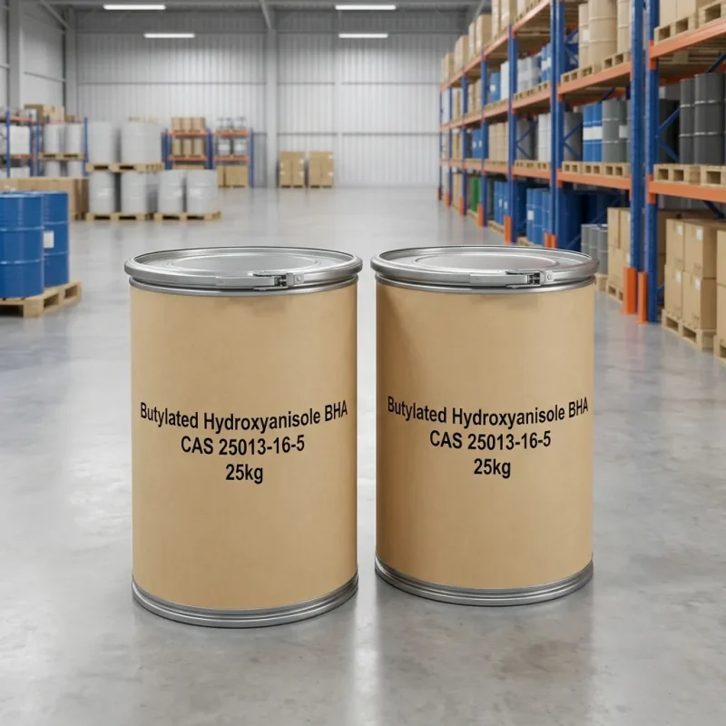 Butylated Hydroxyanisole BHA (CAS 25013-16-5) packed in 25kg fiber drums - UET Chemical