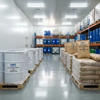 Butylated Hydroxyanisole BHA (CAS 25013-16-5) 25kg steel drums and kraft bags in stock at UET Chemical warehouse