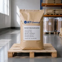 calcium-glycerophosphate-25kg-kraft-paper-bag-cas-27214-00-2 25kg kraft paper bag of calcium glycerophosphate CAS 27214-00-2 by UET Chemical on wooden pallet, stored dry and sealed