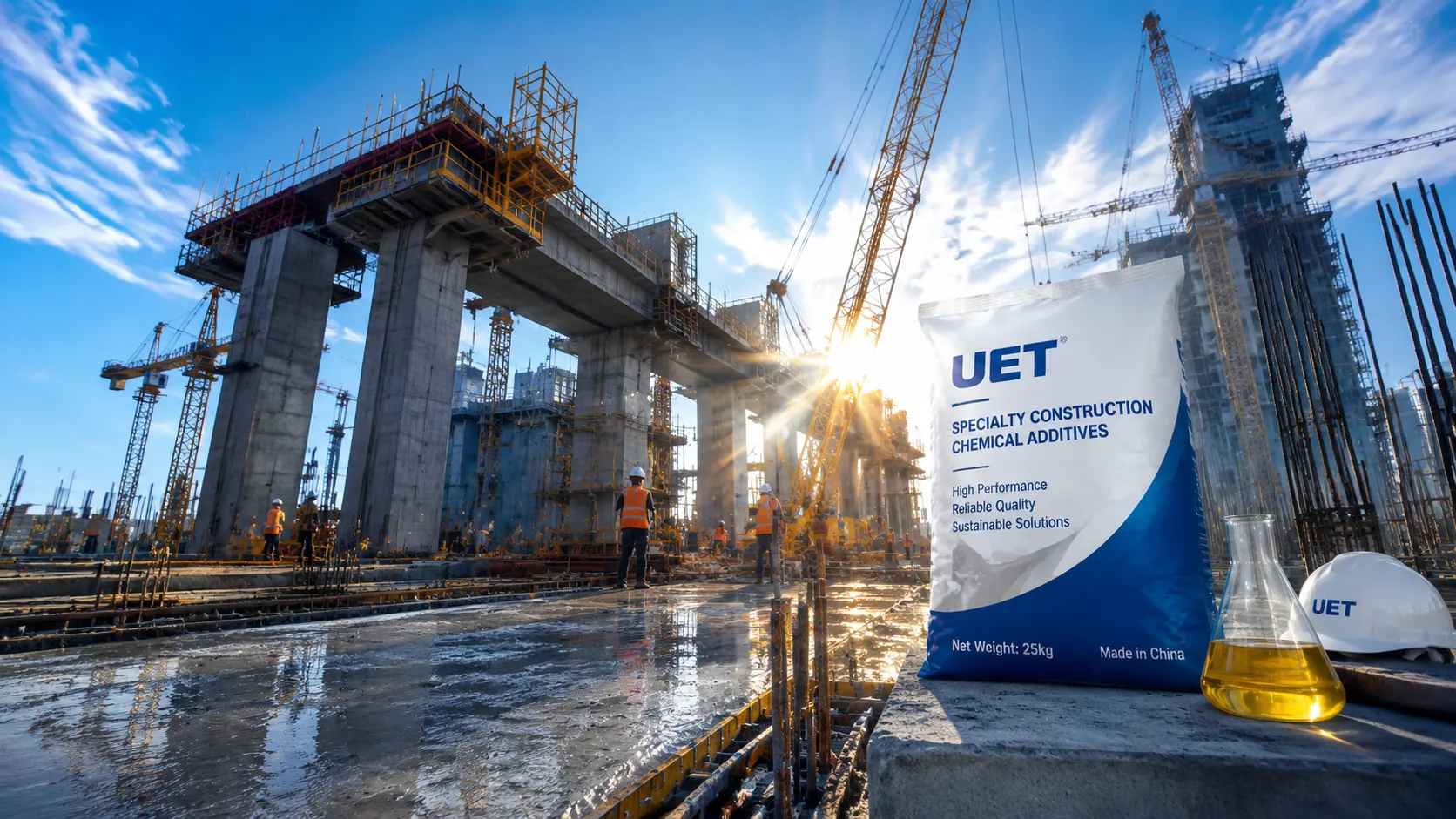 Construction and mining site requiring specialty chemicals and solvents