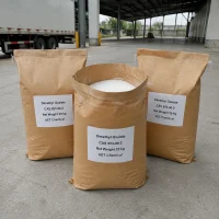 dimethyl-oxalate-cas-553-90-2-25kg-paper-bags-uet-chemical 25kg brown paper bags packaging of Dimethyl Oxalate CAS 553-90-2 industrial chemical intermediate from UET Chemical warehouse for B2B bulk supply