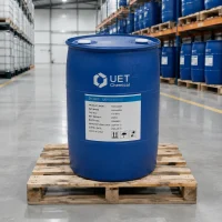 homosalate-uv-filter-200kg-plastic-drum-cas-118-56-9 200kg blue plastic drum of homosalate UV filter CAS 118-56-9, INCI homosalate, by UET Chemical in warehouse