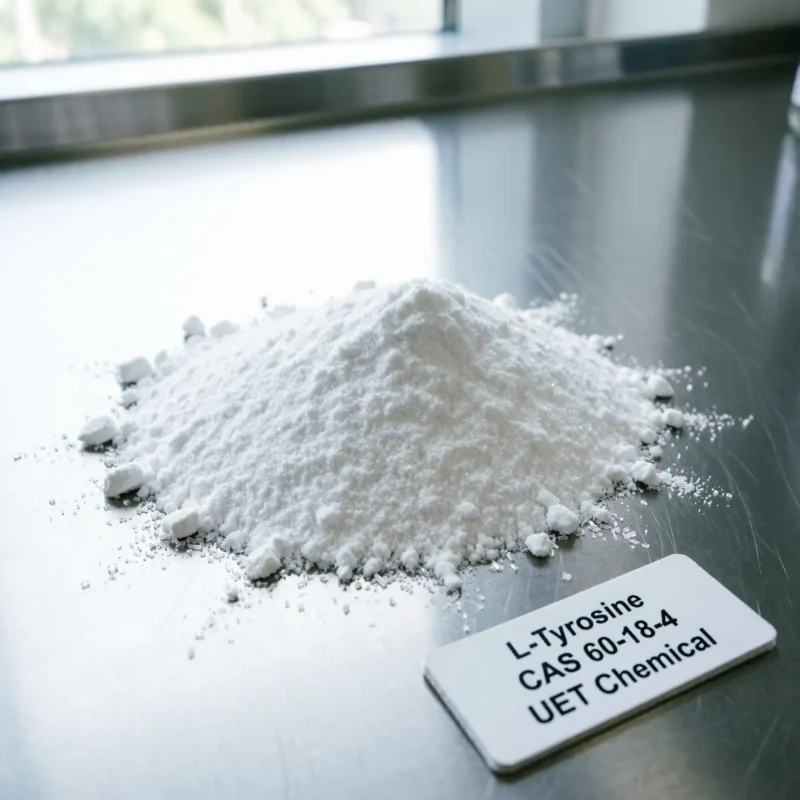 l-tyrosine-cas-60-18-4-white-powder White crystalline L-Tyrosine powder CAS 60-18-4, an amino acid for dietary supplements and pharmaceuticals