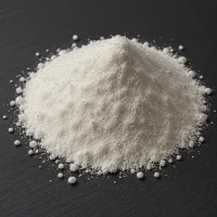 mhec-hydroxyethyl-cellulose-white-fibrous-powder-closeup Close-up of pure white Methyl Hydroxyethyl Cellulose (MHEC) fibrous powder, showcasing its fine texture and high purity for use as a thickener and stabilizer in water-based paints, putty, and dry-mix construction materials.