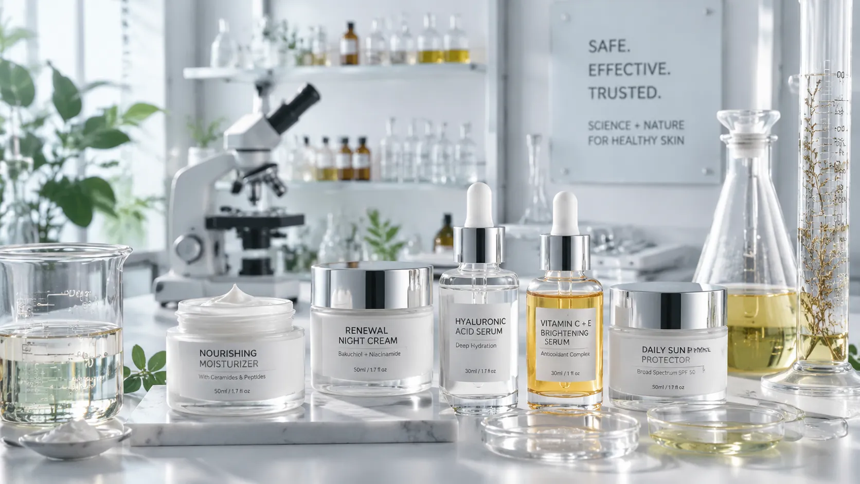 Personal care ingredients and cosmetic surfactants in laboratory glassware