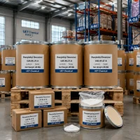 phenylethyl-resorcinol-cas-85-27-8-25kg-drum-packaging Phenylethyl Resorcinol CAS 85-27-8 stock in 25 kg fiber drums and 1 kg boxes at UET Chemical warehouse