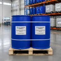 polyepoxysuccinic-acid-pesa-cas-51274-37-4-blue-drums Two blue plastic drums of Polyepoxysuccinic Acid (PESA) CAS 51274-37-4 on wooden pallet in warehouse