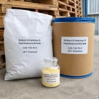 sodium-6-hydroxy-2-naphthalenesulfonate-cas-135-76-2-industrial-packaging Sodium 6-Hydroxy-2-Naphthalenesulfonate CAS 135-76-2 industrial packaging with paper bags, fiber drum and powder sample for global chemical export