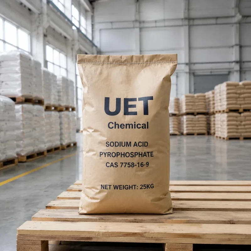 sodium-acid-pyrophosphate-sapp-25kg-kraft-paper-bag-cas-7758-16-9 25kg kraft paper bag of sodium acid pyrophosphate SAPP CAS 7758-16-9 by UET Chemical on warehouse pallet