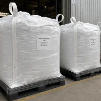 trimellitic-anhydride-tma-cas-552-30-7-1000kg-ton-bags Stretch-wrapped 1000kg FIBC ton bags of Trimellitic Anhydride TMA CAS 552-30-7 on plastic pallets at loading area